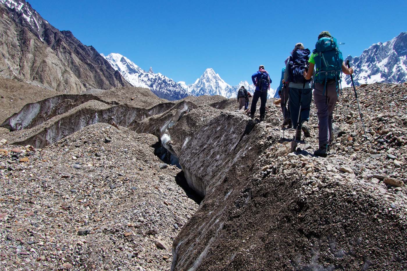 Walking towards Urdukas camp to Goro II