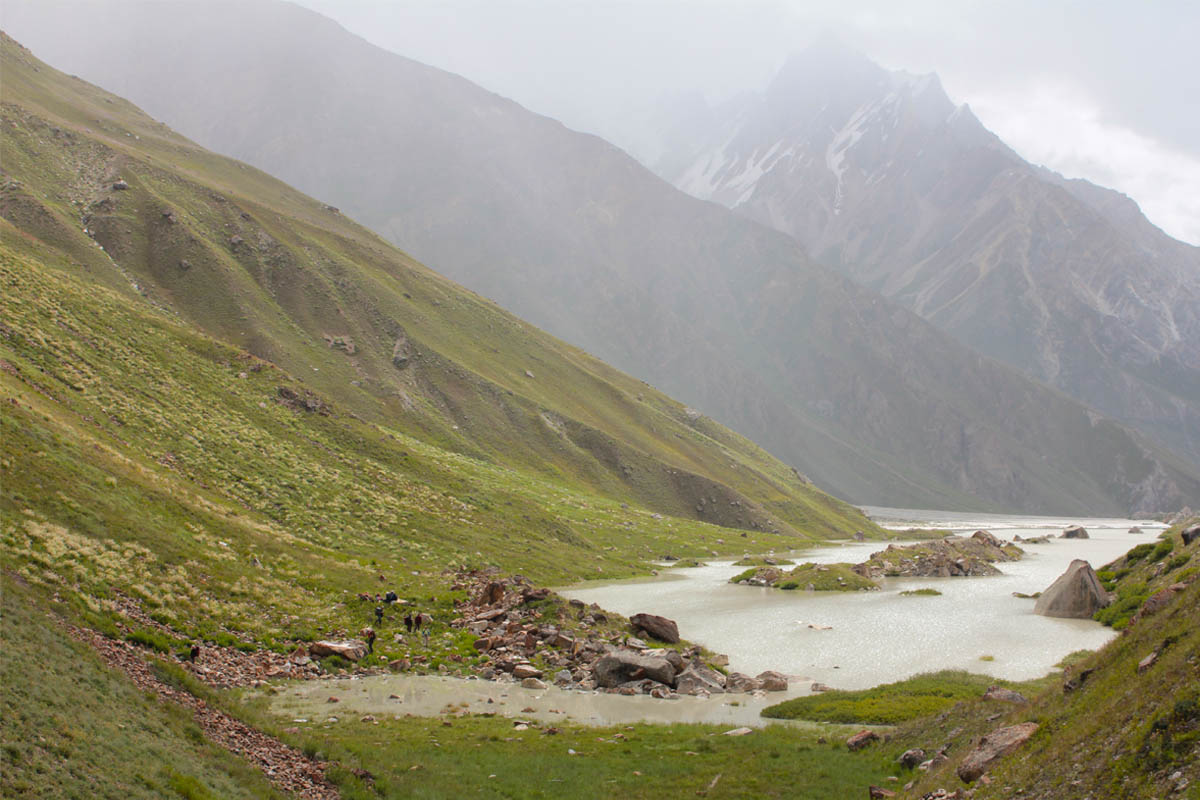 Snow lake beautifull